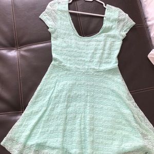 Forever 21 Teal Lace Dress.